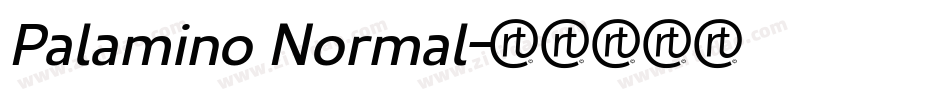 Palamino Normal字体转换